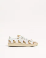 Valentino Royco Sneaker In Nappa Calfskin With Petit Charles Pattern